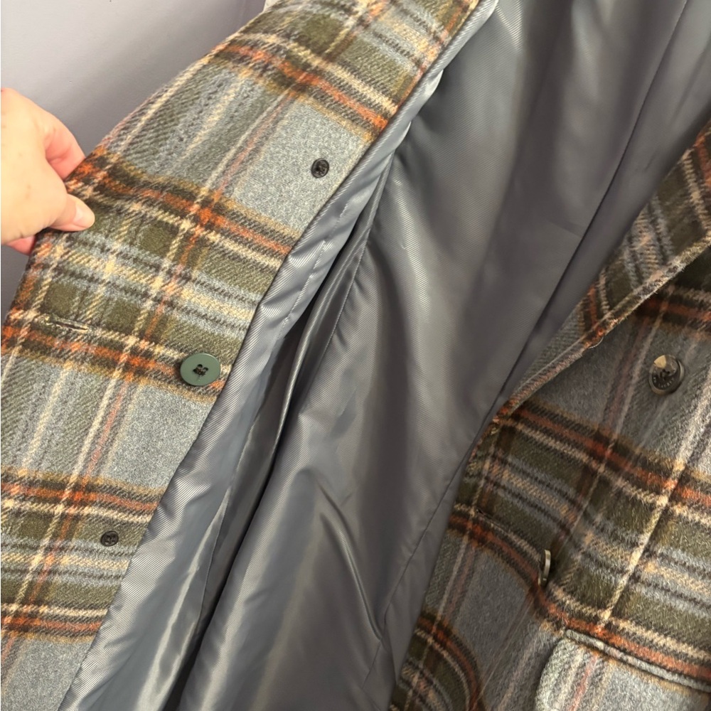 Lauren Ralph Lauren Multicolor Plaid Trench Coat - Picture 11 of 12
